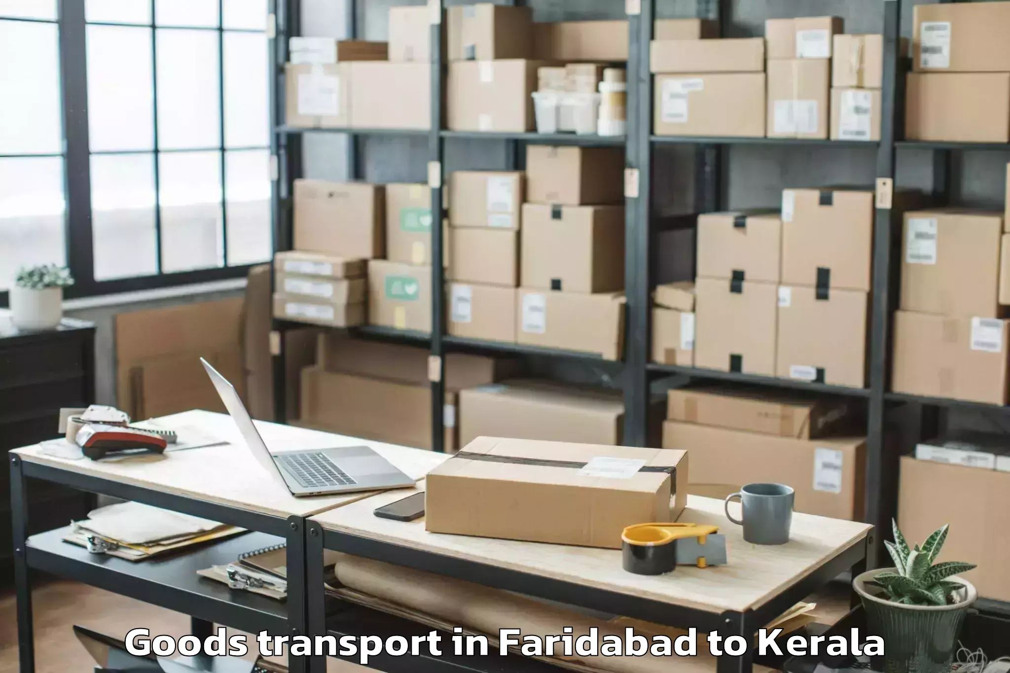 Trusted Faridabad to Thiruvananthapuram Airport Trv Goods Transport